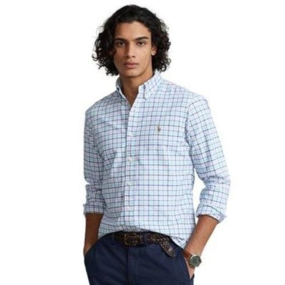 Polo Ralph Lauren Shirt Men Size XS Multicolor Check Classic Fit Button-Down $99